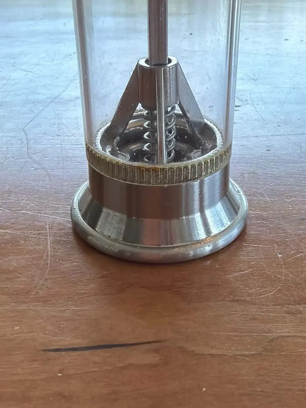 Olde Thompson Art Deco Style Tall‎ Acrylic and Chrome Pepper Mill Grinder